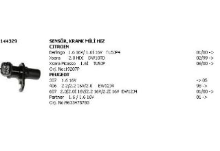 SENSOR KRANK / VOLAN MILI POZISYON ( PEUGEOT : 307 / 406 / 607 / PARTNER / CITROEN : BERLINGO / XSARA / PICASSO ) resmi