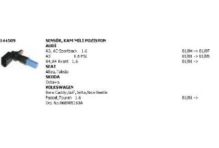 EKSANTRIK SINYAL SENSORU ( VW: GOLF V-JETTA-PASSAT BFQ,BSE,ALZ ) resmi
