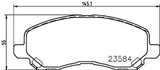 ÖN  FREN BALATASI LANCER 03>11 ASX 11>13 resmi