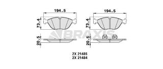 FREN BALATASI ÖN  AUDI A4 / Q 01> TT 3,2 VR6 / Q 03> A8 2,5 TDI / MERCEDES W202 97>00 W210 97>02 W220 02>05 resmi