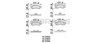 ÖN  FREN BALATASI CHEROKEE 2.5I / 4.0I / 2.1TD GRAND CHEROKEE 4.0I WRANGLER 2.5 / 4.0 resmi