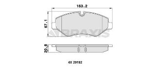FREN BALATASI ÖN VİTO W639 07> VİTO W447 14> CRAFTER 06> SPRINTER 06> resmi