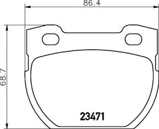 ARKA FREN BALATASI DEFENDER 90 110 2.5 2.5 TDI U:88.5MM Y:68.5MM K:14.5MM resmi