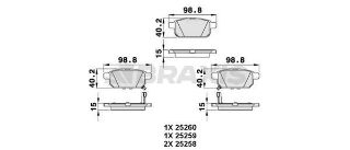 FREN BALATASI ARKA SWİFT 10> SX4 CROSS 13> VİTARA 15> resmi