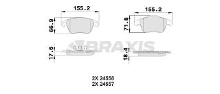 ÖN  FREN BALATASI P3008 P5008 C4 II DS4 DS5 C4 PICASSO 2.0HDI 16V 138PS 10 / 06 EP6CDT resmi