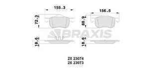 ÖN  FREN BALATASI VOLVO S60 01>S80 98 06 V70 I II 97> XC70 00> resmi