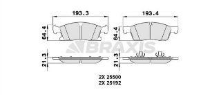 FREN BALATASI ÖN X166 12>15 W166 15>18 C292 15>19 resmi