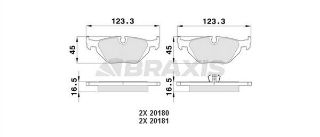 ARKA FREN BALATASI BMW E46 E85 resmi