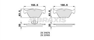 ÖN  FREN BALATASI BMW E39 E46  X3 E83 resmi