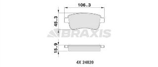 ARKA FREN BALATASI CLİO V FLUENCE MEGANE III IV GRAND SCENİC III 1.4 / 1.6 / 2.0 16V / 1.5DCI 08> OTOMATIK EL F resmi