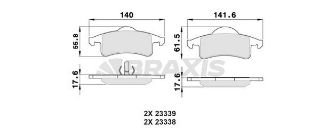 ARKA FREN BALATASI JEEP GRAND CHEROKEE II resmi