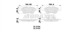 FREN BALATASI ÖN W211 03>08 S211 03>09 W164 05>11 W251 05>12 resmi