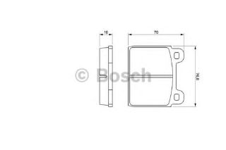 FREN BALATASI ÖN W114 68>76 W115 68>73 W113 68>71 , TRANSPORTER II 72 82 , SPIDER 105 / 115 resmi