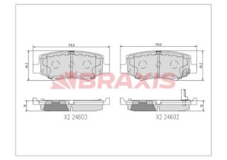 ARKA FREN BALATASI JEEP GRAND CHEROKEE 2.8 WRANGLER III resmi