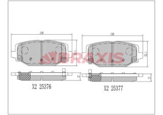 FREN BALATASI ARKA FREEMONT 2.0 CHRYSLER GRAND VOYAGER V RT 3.6 11> VOYAGER 2.8 11>14 resmi