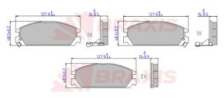FREN BALATASI ÖN CİVİC 87>91 ACCORD 85>89 CRX 87>91 PRELUDE 2.0 12V PRELUDE 86> resmi