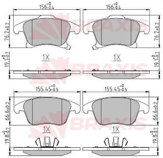 ÖN  FREN BALATASI GALAXY S MAX 15 /> MONDEO IV 14 /> 16 JANT 1,5 2,0 ECO BOOST / 2,0TDCI resmi