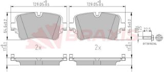 FREN BALATASI ARKA Q7 2.0 TFSI 3.0 TFSI 3.0 TDI QUATTRO 15> resmi