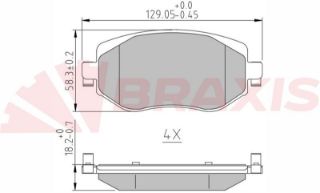 FREN BALATASI ÖN MEGANE IV (H4M)1.2 TCE 1.5 DCI 16> resmi