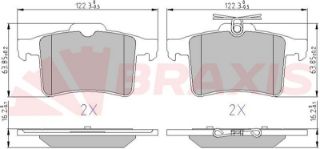 FREN BALATASI ARKA JAGUAR XF I (X250) XFR-S 09>15  XJ (X351) 09> resmi