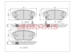 FREN BALATASI ÖN MAZDA CX 3 15> MAZDA 3 13> resmi