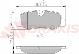 FREN BALATASI ARKA V-CLASS W447 14> VİTO W447 14> resmi