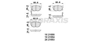 ARKA FREN BALATASI ELANTRA 1996 2006 CERATO 2004> resmi