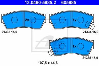 ÖN  FREN BALATASI ALTO 94>02 SWİFT I II 90>96 INDICA 03>08 INDIGO 03> CAPPUCINO 92>95 resmi