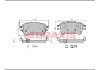 ARKA FREN BALATASI CITROEN JUMPER SPACETOURER EXPERT TRAVELLER PROACE 1.6 2.0HDI 16> resmi