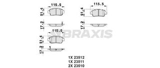 ÖN  FREN BALATASI COROLLA VERSO VVT I 2001> COROLLA 2002 2007 resmi