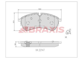 FREN BALATASI ARKA CRAFTER 2,0 16 > DASA-B-C \ DAUA-B-C \ DAVA \ DAWA MAN TGE 2,0TDI 16> resmi