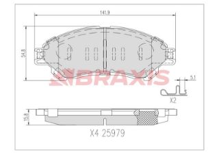 FREN BALATASI ÖN SX4 S-CROSS 13 > VİTARA 15 > resmi