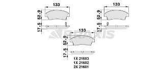 ÖN  FREN BALATASI COROLLA 1993 1997 ENJ (AE 100 101 KASA) CORONA CARINA AT191 1992 1997 RAV 4 1997 2000 resmi