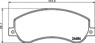 ÖN  FREN BALATASI TRANSİT V347 06 /> V347 155PS A.CEKER 11 /> VW AMAROK 2.0TDI 10> FISLI resmi