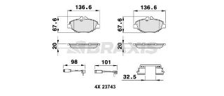 FREN BALATASI ÖN E-CLASS W211 02>08 S211 03>09 resmi