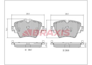 ÖN  FREN BALATASI BMW F40 F45 F46 F48 F39 MİNİ F60 F54 resmi