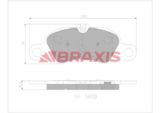 ÖN  FREN BALATASI PORSCHE 911 CABRİO CARRERA BOXSTER 2.7 3.4 11> MA1.04 MAB.04 resmi