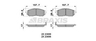 ÖN  FREN BALATASI PATHFİNDER 10>MURANO3.5 4X4 08> KALEOS 08>13 QASHQAI 10>NAVARA 08> IFINITI E resmi
