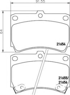 ÖN  FREN BALATASI MAZDA 323 B6 90 96 KİA RİO 00 02 resmi