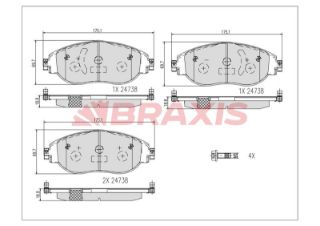 FREN BALATASI ÖN PASSAT VARIANT 15 > ARTEON 17 > TİGUAN 18 > Q3 19 > resmi