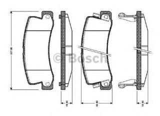 ARKA FREN BALATASI AVENSİS 1997 2003 CAMRY 1991 1997 CELICA 1993 1999 LEXUS 300 2000 2 resmi