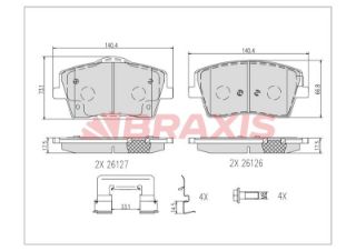 ÖN  FREN BALATASI  VOLVO XC40 17 > resmi
