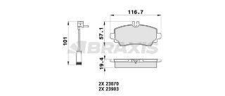 FREN BALATASI ÖN A-CLASS W168 97>04 VANEO 414 02>05 resmi