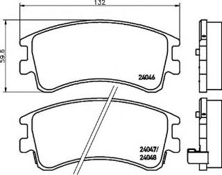 ÖN  FREN BALATASI MAZDA 6 03>08 resmi