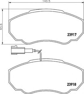 ÖN  FREN BALATASI BOXER DUCATO JUMPER 2.0HDI 2.0I 2.2HDI 14Q 02 06 resmi