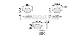 ÖN  FREN BALATASI (17 INC) / (KABLOLU) TRANSPORTER T5 03>09 resmi