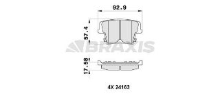 FREN BALATASI ARKA CHRYSLER 300C 04>12 LANCİA THEMA 3.6 3.0D 11> resmi