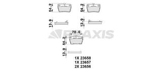 ARKA FREN BALATASI DİSK RAV4 00>05 TİGGO 08>12 resmi