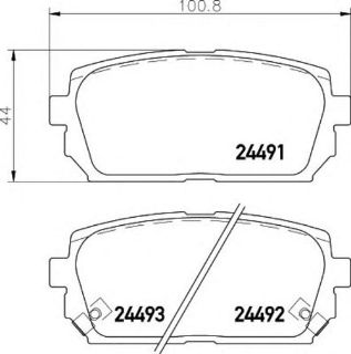 ARKA FREN BALATASI CARENS II FJ 2.0 CRDI 07 / 02 CARENS III 2.0 CVVT / 2.0 CRDI 09 / 06 D4EAD1B MOTOR IC resmi
