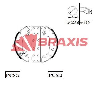 ARKA FREN BALATASI PABUC R12 M131 C15 (PERCINLI+CIRCIRLI) resmi